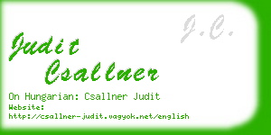 judit csallner business card